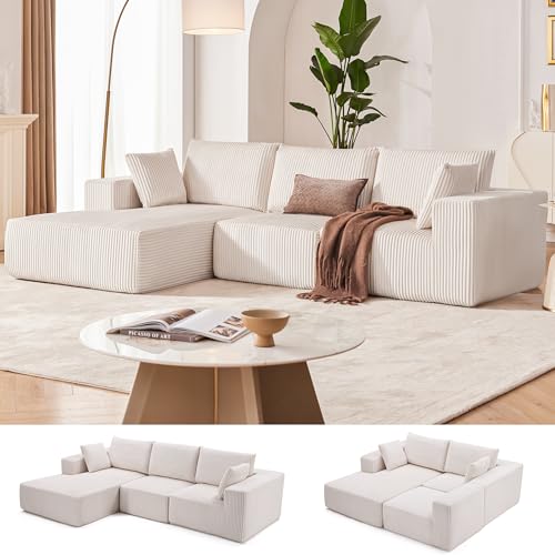 Cloud Comfort: Discover the Elegance of the 108” Modular Sectional Sofa