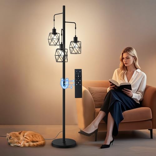 Illuminate Your Space: A Comprehensive Review of the Dimmable Industrial Floor Lamp with Remote and 4 Modes