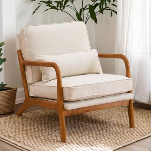 Stylish Comfort: Elevate Your Space with the Karl Home Mid-Century Modern Accent Chair