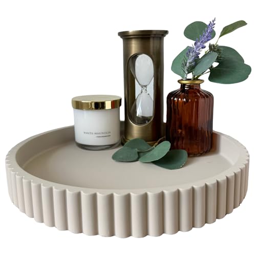 Elevate Your Home Aesthetic with the OAKOA Round Decorative Tray: A Must-Have for Coffee Table Decor!