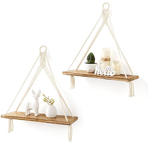 Elevate Your Space: Review of Mkono Macrame Hanging Shelves for Boho Chic Decor