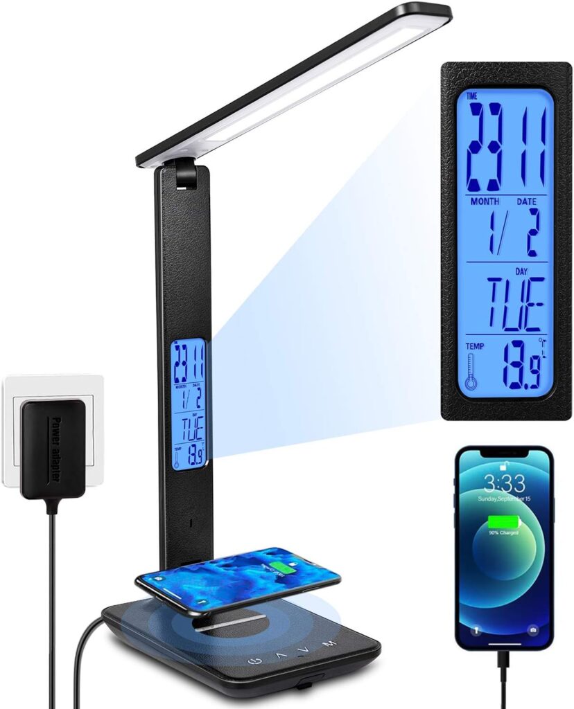 Illuminate Your Workspace: The Ultimate LED Desk Lamp with Wireless Charging and Smart Features