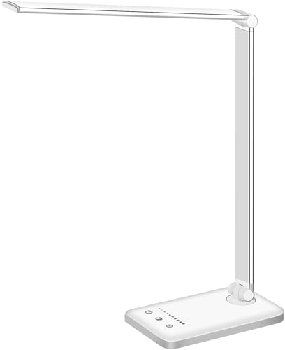 Illuminate Your Workspace: White Crown LED Desk Lamp Review & Recommendations