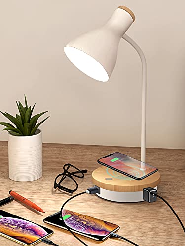 Sleek & Functional: Review of the 3-Way Dimmable Metal Desk Lamp with Wireless Charging