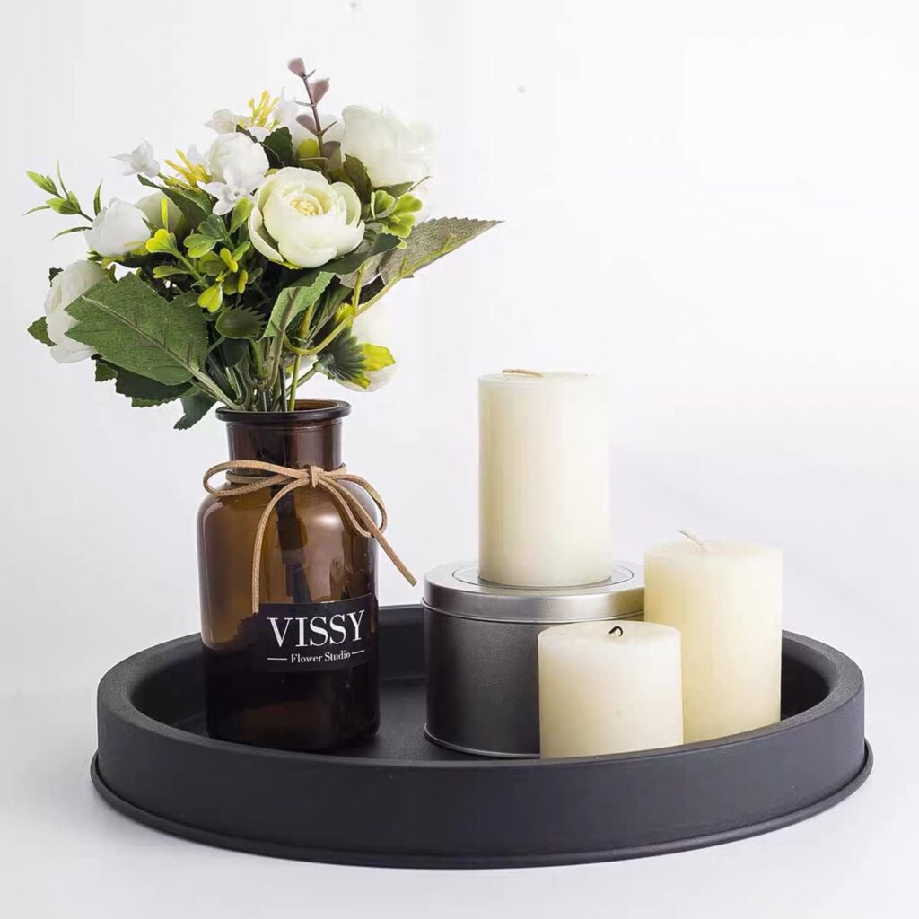 Stylish Elegance: Reviews of the Lobolighting Black Round Decorative Serving Tray